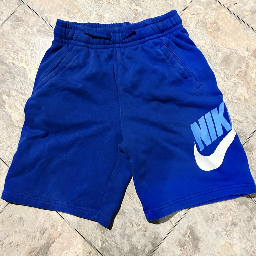 Nike Blue Athletic Shorts with Elastic Waistband